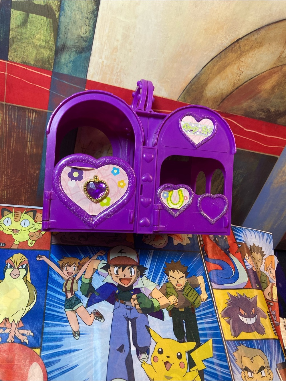 * rare * Pony Luv Toy Horse Stable Purple Heart-Accent